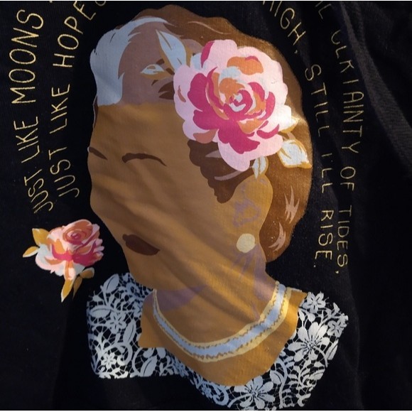 Maya Still I Rise Juniors Long Sleeve Graphic Sweatshirt Junior XS - Picture 11 of 12